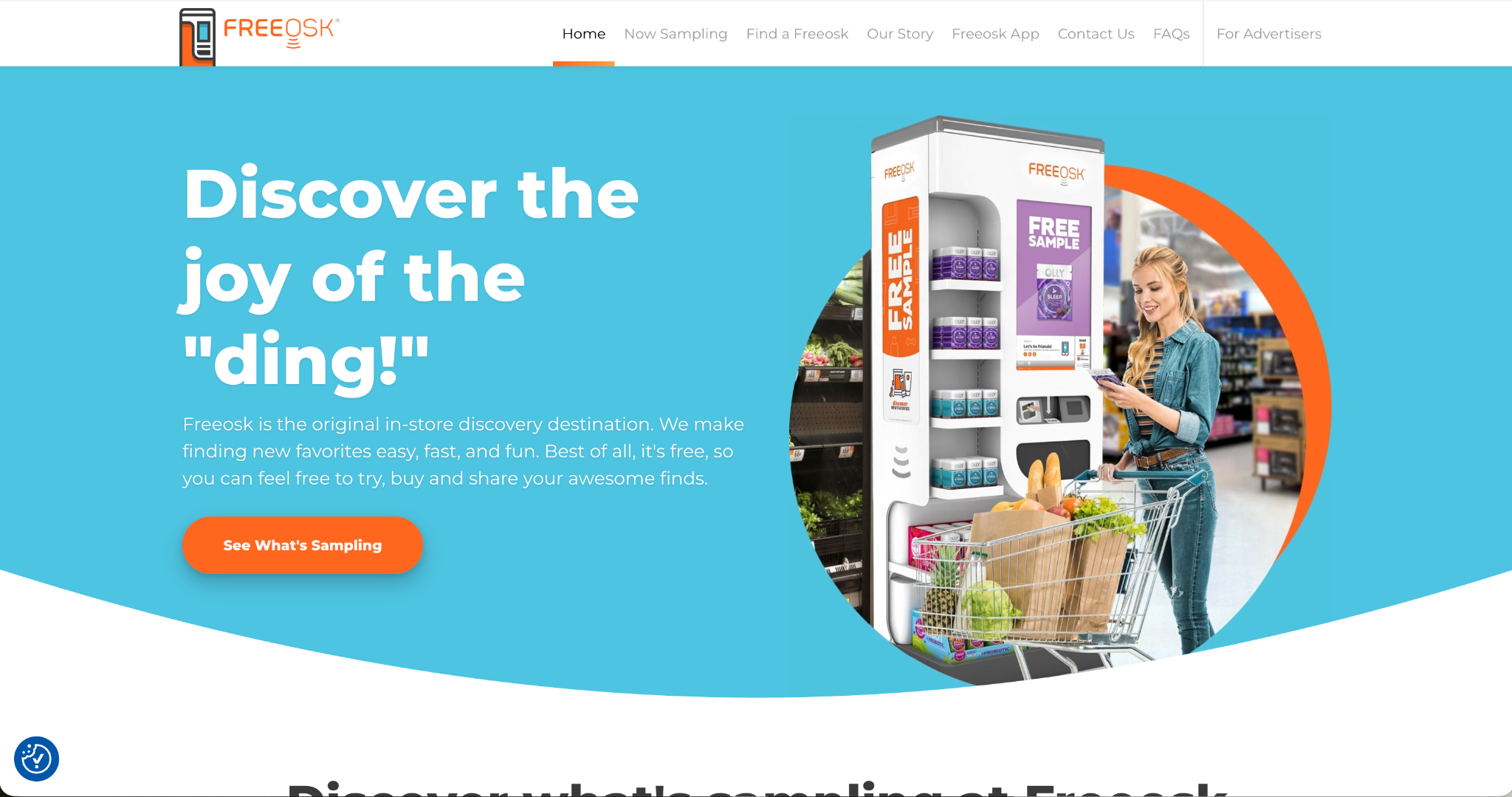 Freeosk website screenshot